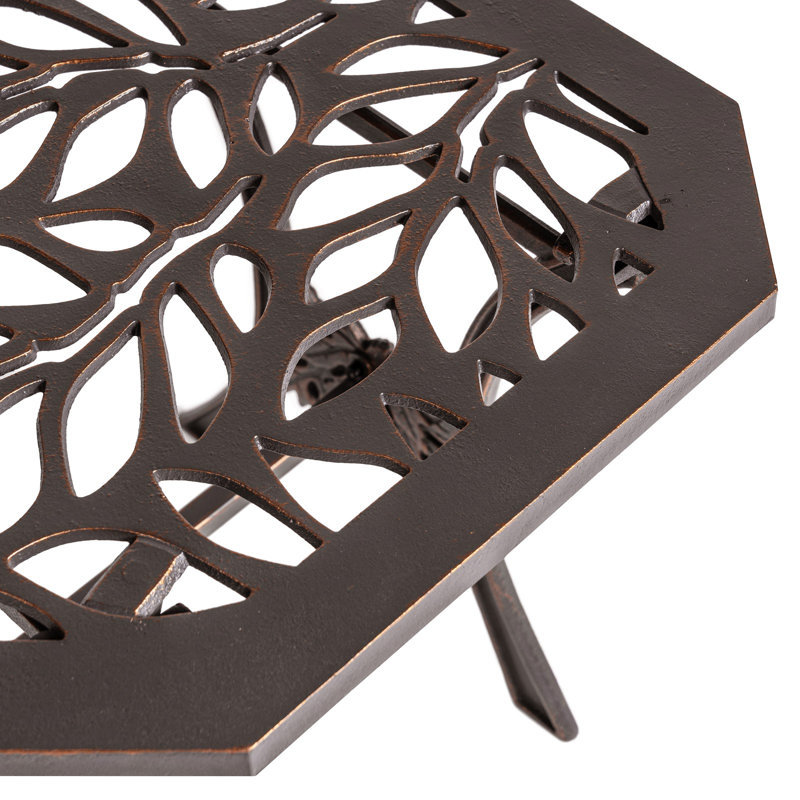 Wingman Cast Iron Flora End Table