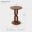 16" Modern Round Solid Wood End Table