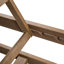 Chaise longue d'extérieur en eucalyptus