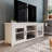 Hatteras Classic TV Stand for up to 80" TVs with Glass Fronted Doors-69372386