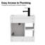 Petit meuble-lavabo mural 20 po avec lavabo, robinet et drain intégrés-2041446133