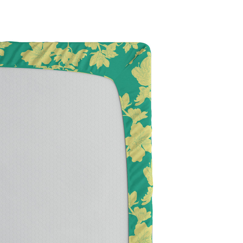 Microfiber Floral Fitted Sheet, Full Fitted Sheet