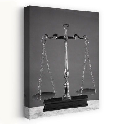 Scales Of Justice Classic Retro Vintage Wall Art