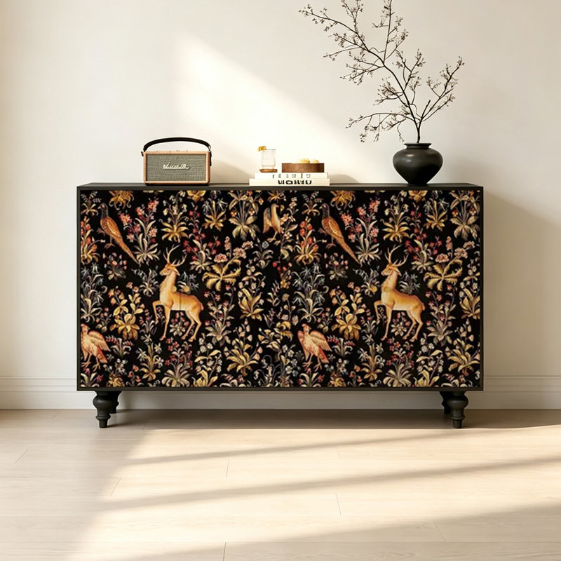 Independent multifunction art sideboard cabinet