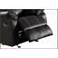 Fauteuil inclinable en cuir synthétique noir Zuriel avec accoudoirs inclinables et moelleux pour un confort ultime