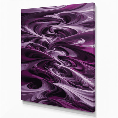 «Abstract Landscape 70», toile mauve
