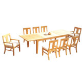 Lundys Outdoor 11 - Piece Teak Dining Set