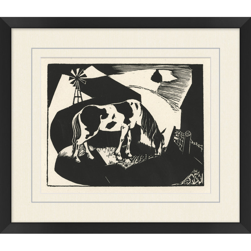 Wood Block Horse Print