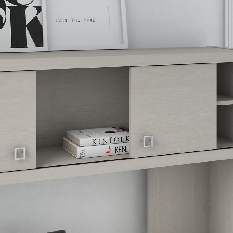 Ensemble de bureau rectangulaire 4 pièces Echo, Gris sable