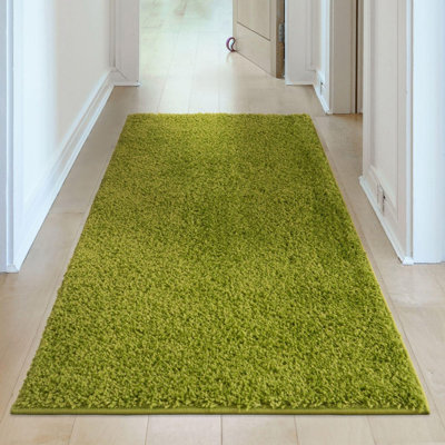 Myshaggy Collection Rugs Solid Design in Green