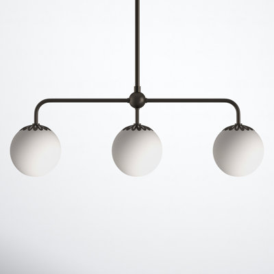 Deniaud 3 Light Glass Pendant