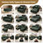 Canapé Chesterfield de luxe modulaire avec similicuir et capitonnage à boutons