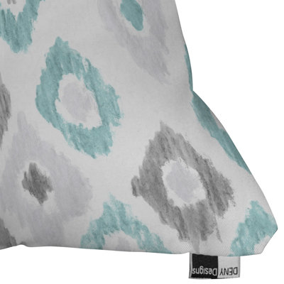 Social Proper Ikat Outdoor Throw Pillow