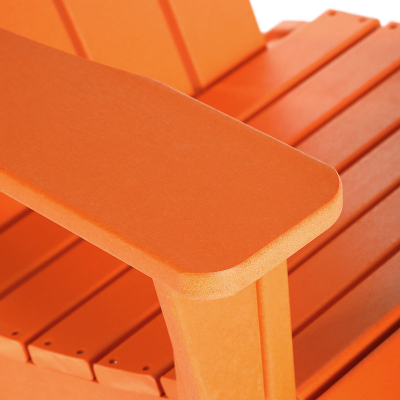 Chaise Adirondack berçante en PEHD Laguna, Orange