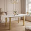 Extendable Metal Base Dining Table-1239178544