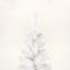 Arbre de Noël artificiel blanc 7,5 pi avec base en métal pliable