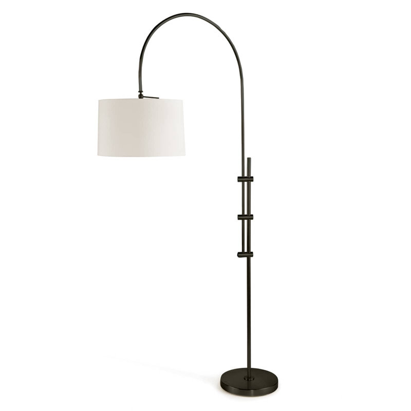 Arc Floor Lamp with Fabric Shade