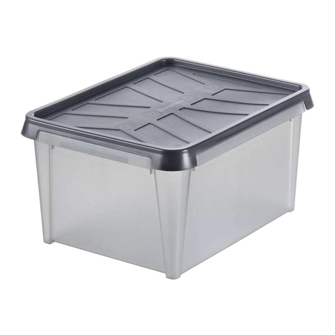 Orthex SmartStore 12L Storage Box - Grey Plastic - Durable & Waterproof for Household & Garage - Image 3