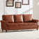 Amarius 80" Wide Faux Leather Rolled Arm Sofa