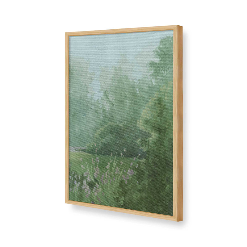 «Amethyst Iris Meadow II» par Grace Popp, reproduction d'art, Tanné, H 36 po x l 24 po, Cadre ouvert sans passe-partout