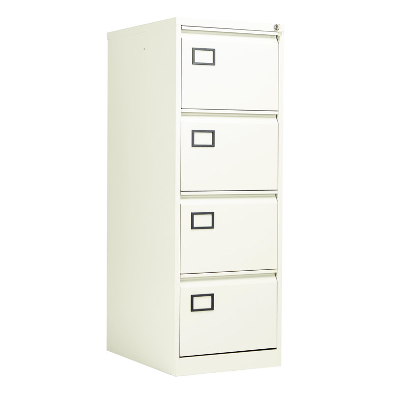 47cm Wide 4 -Drawer Steel File Cabinet, White