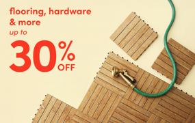 flooring, hardware & more on clearance