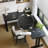 Black L-Shaped Solid Wood desks-108213431-108213429