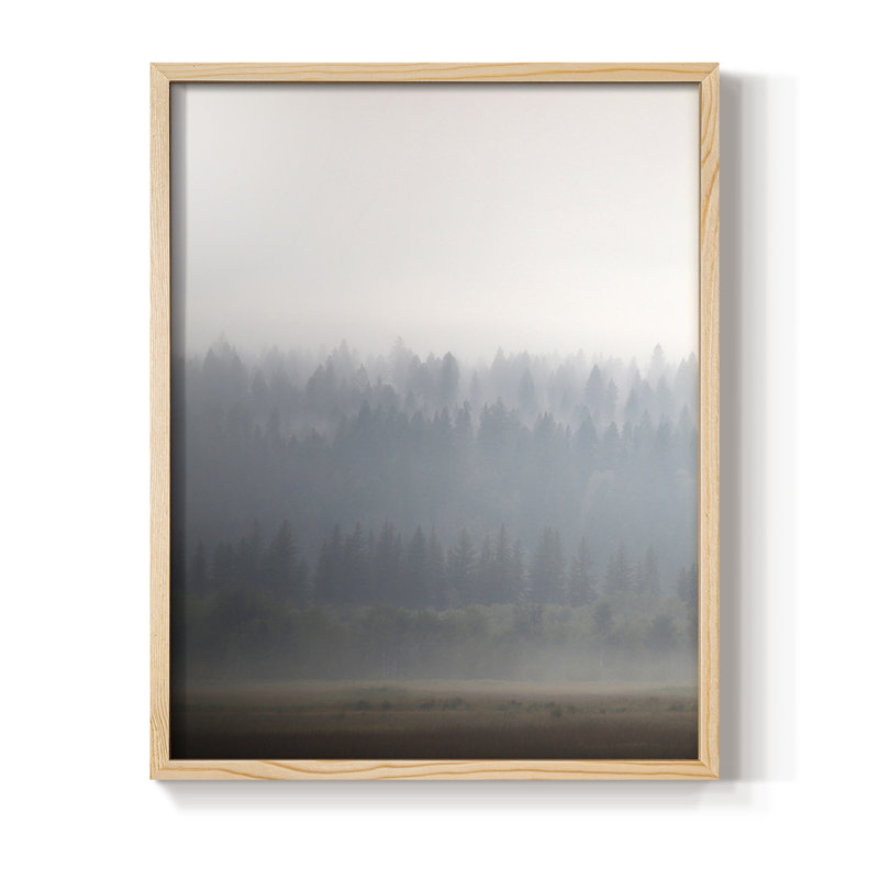 Morning Glow II, reproduction encadrée - bois massif, 15" H x 12" W, Natural