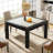 47-Inch Faux Marble Square Dining Table