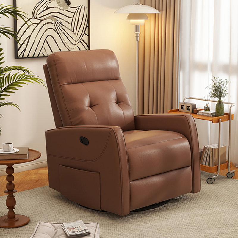 Simple fashion sofa rotary lazy home recliner, Green