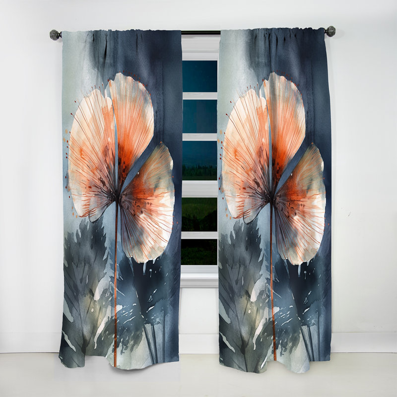 Witcomb - feuilles de palmier tropicales Ginkgo V - rideau en velours traditionnel - obscurcissant - 1 panneau