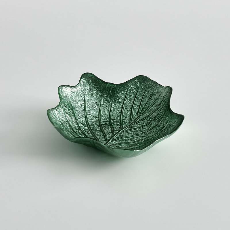 Frisina Glass Decorative Bowl 5, Green