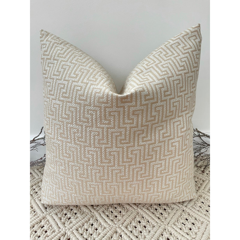 Abstract Square Cushion Cover, Navy