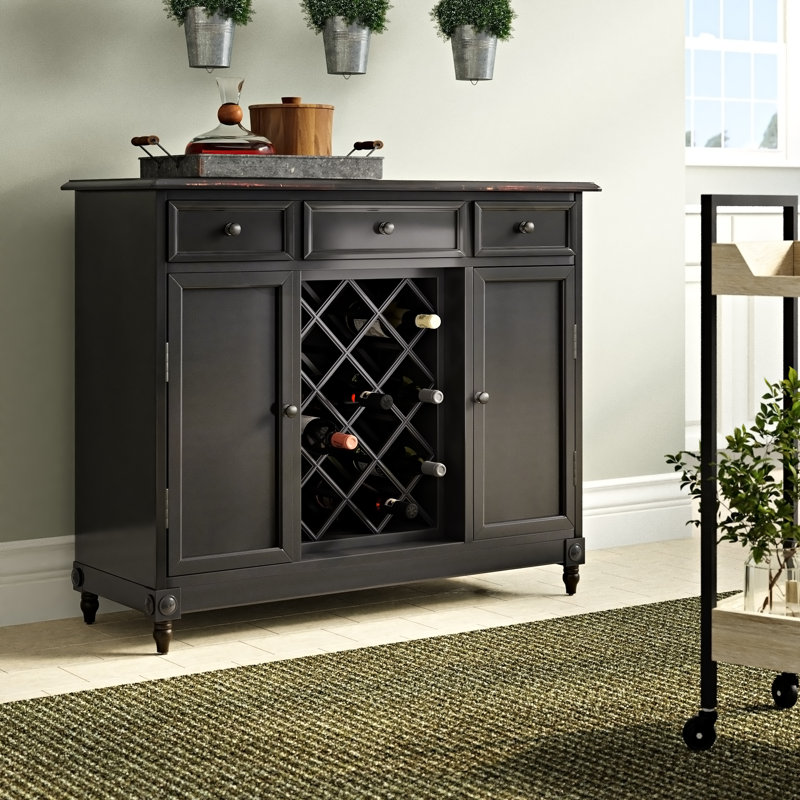 46 " L Solid Wood Wine Bar