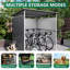Outdoor Pergola for Patio, Bike Storage Shed