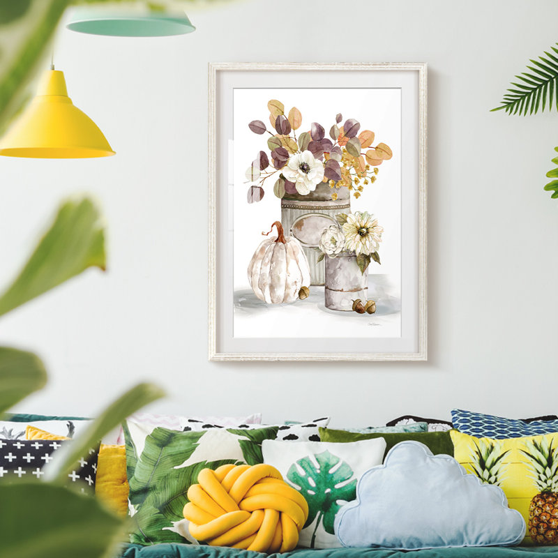 «Tall» - Toile tendue avec châssis, H 28,5 po x l 20,5 po, Blanc