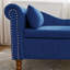 Méridienne en velours pour la chambre à coucher avec rangement et coussin Ifrain-23367492