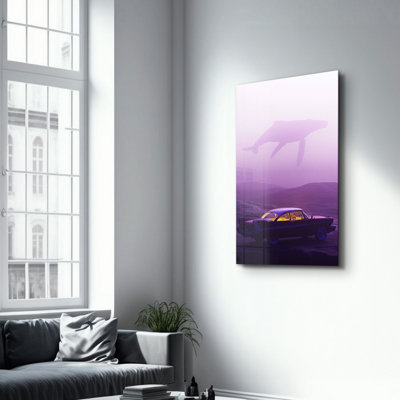Elegant Tempered Glass Painting, 27.6 x 43.3 Inches | 100% Tempered Glass, Thickness: 0.16 Inches | UV Printed Artwork, Perfect for Home Decor & Modern Interiors, Stunning Visuals for Any Room