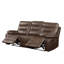 Ensemble de canapé inclinable en cuir 3 pièces avec console Bobi