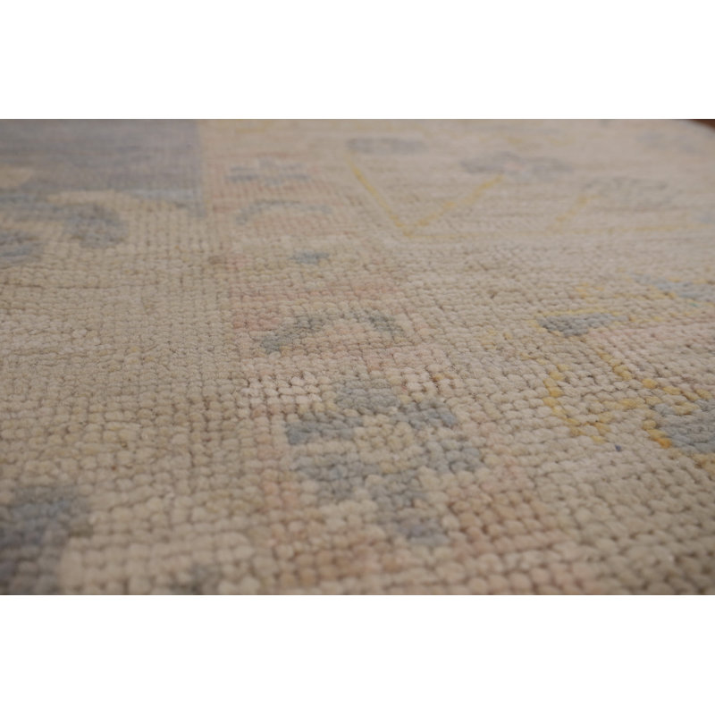 Vegetable Dye Oushak Turkish Area Rug 10