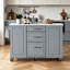 Îlot de cuisine roulant avec rangement Armoire pour poubelle inclinable, organisateur d'armoire coulissant, abattant, 2 tiroirs, 1 armoire et 5 roulettes-1763116609