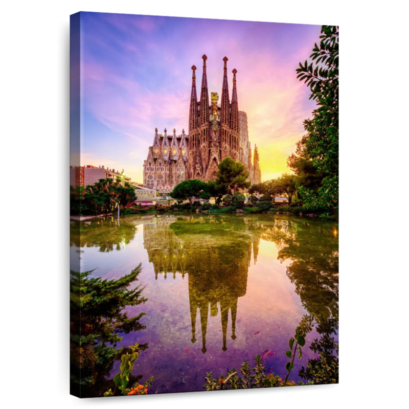 Aime Sunset Over La Sagrada Familia Barcelona, 30" H x 20" W