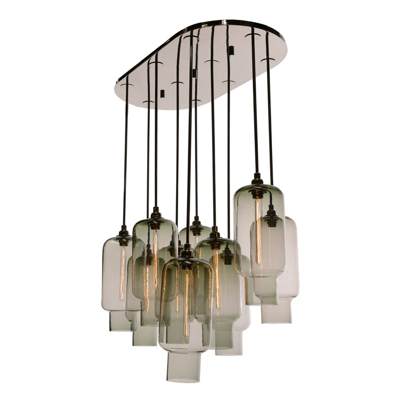 Sorbonne 10 - Light Pendant, Oil Rubbed Bronze, Smoke
