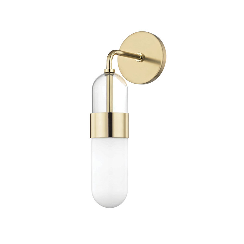 Emilia 1 Light Wall Sconce, Polished Nickel