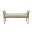 Banc d'appoint avec accoudoirs en rotin