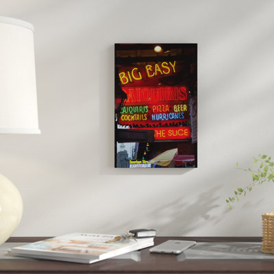 « big easy daquiris bourbon street french quarter », reproduction de photo sur toile