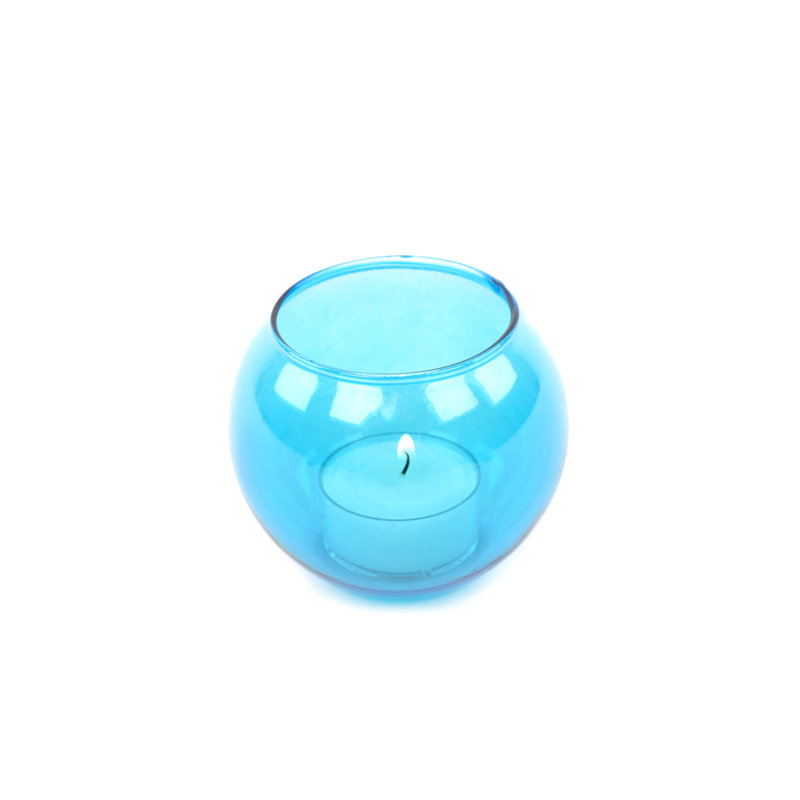 3.15'' H Glass Tabletop Tealight Holder