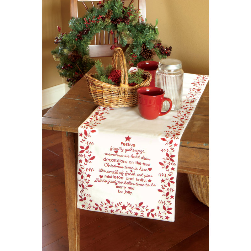 Chemin de table Christmas Time, l 60 po x L 13 po