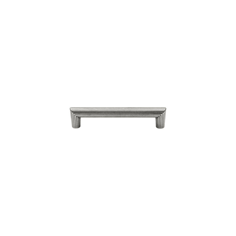 Flute Cabinet Pull, 6", White Bronze Dark
