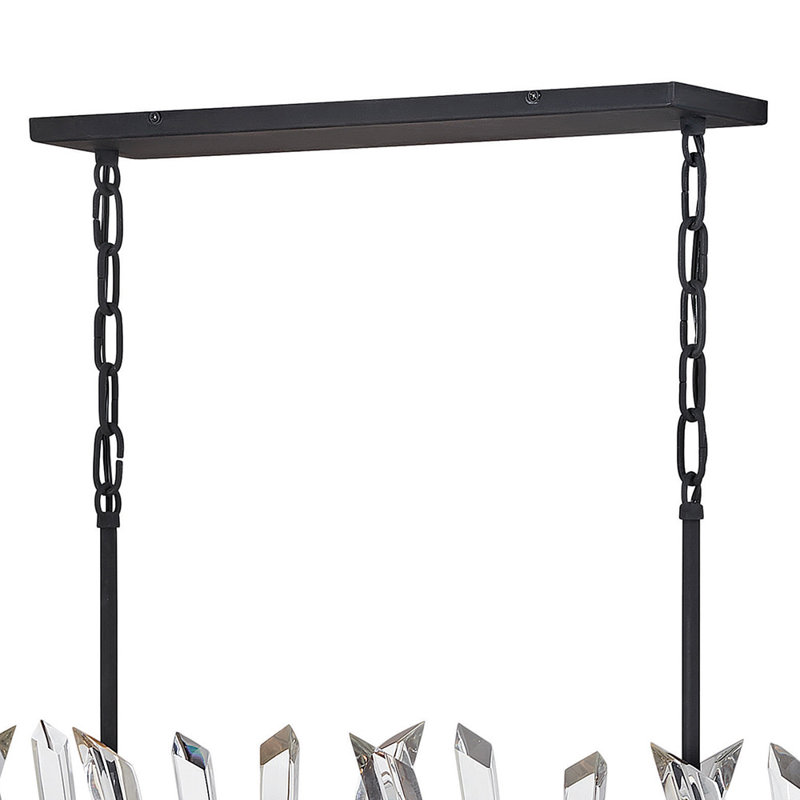 4 - Light Chandelier, Black